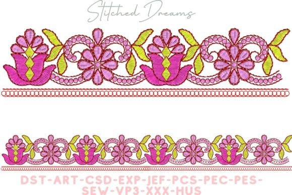 Blossom Harmony Embroidery Borders