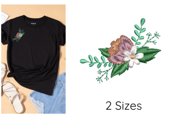 Creative Floral Embroidery Design