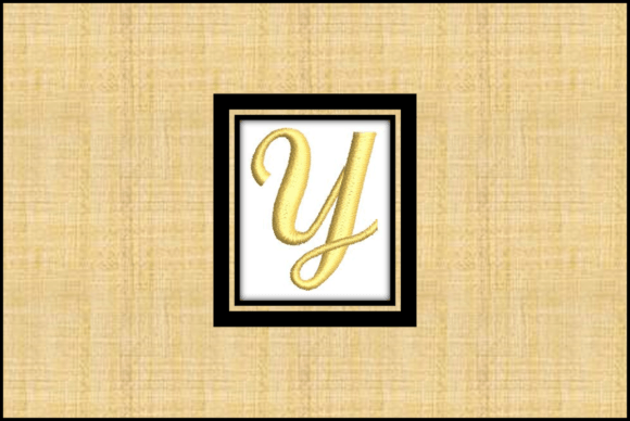 Gold Font-Y: A Bold Embroidery Choice